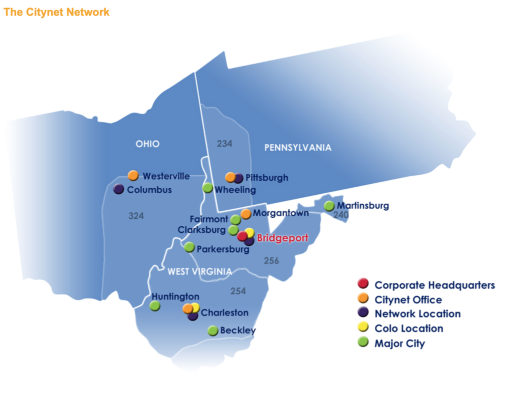 CityNet Service Area