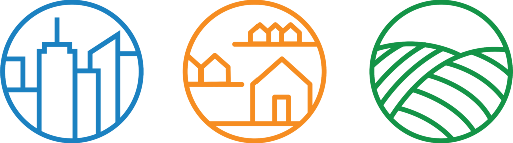 Urban, Suburban, Rural