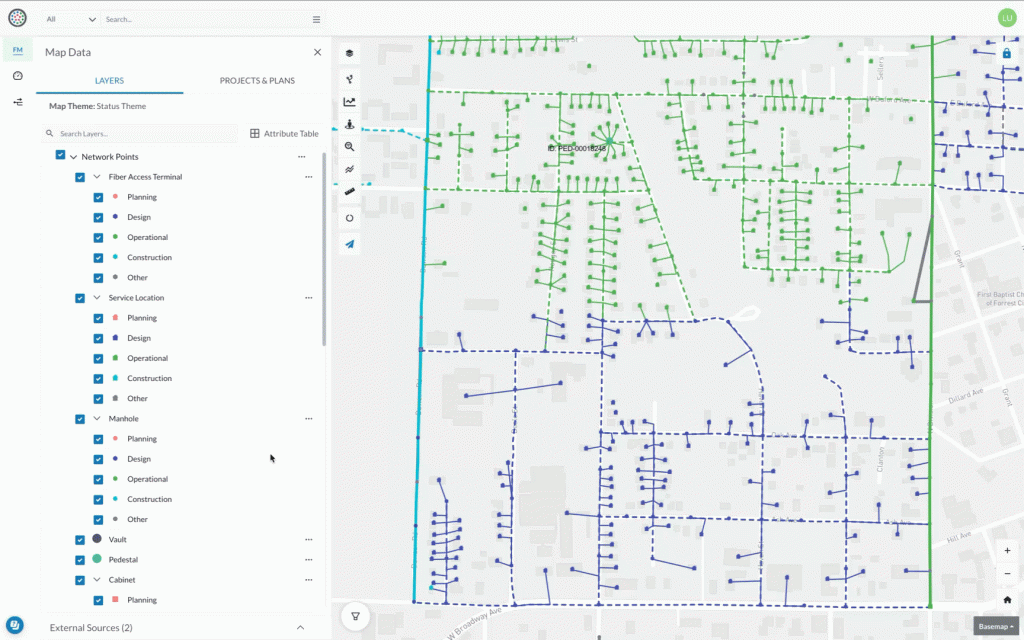 Update status on plan push status to individual features
